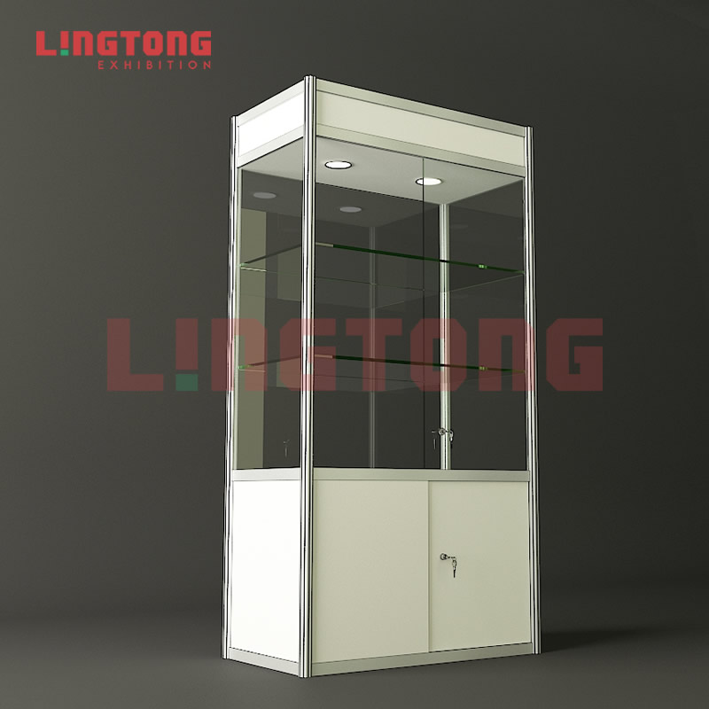 圓弧柱展柜六